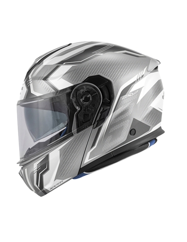 Kappa KV 50 Escalade Casque de moto modulaire sport titane argent mat