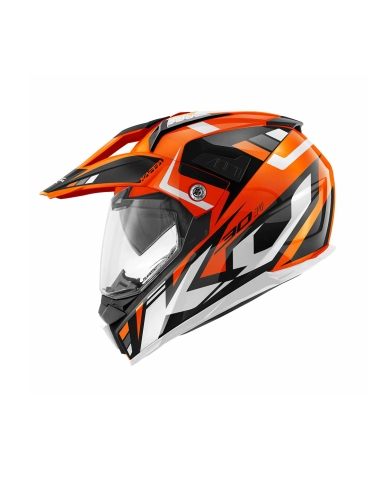 Kappa Kv30 Evo Grayer Orange Br Black Adventure Casque De Moto Raing