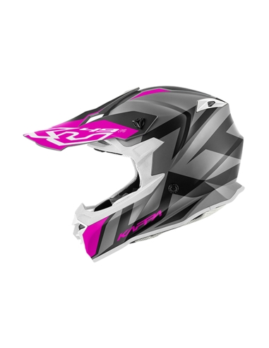 Capacete de motocross Kappa KV 49 Great Cross Matt Titanium rosa