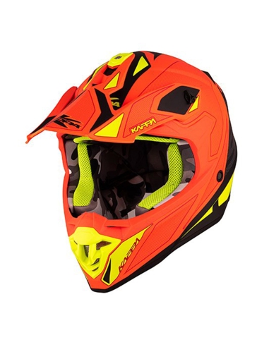 KAPPA - CASCO FULL KV49/CROSSD/GREAT NEGR-MT/NARANJA