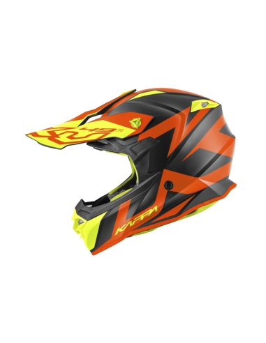 Kappa KV 49 Shock Orange Matt Schwarz Rot MX Enduro ATV Helm