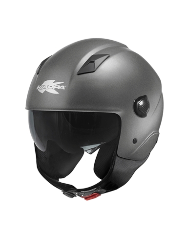 Kappa D KV28 EVO JOIN Casco jet de moto jet azul negro titanio amarillo