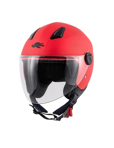 Kappa D KV28 Miami JOIN Basic roter Motorradhelm mit offenem Gesicht