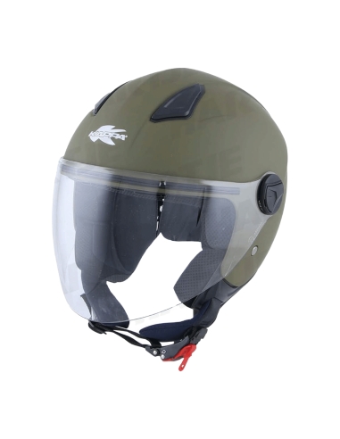 Kappa D KV28 Miami JOIN Casco de moto touring urbano verde militar básico