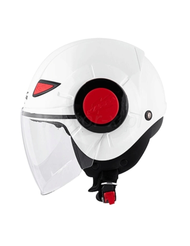 Kappa Junior Kj05 Power Basic White Scooter Style Motorbike Helmet