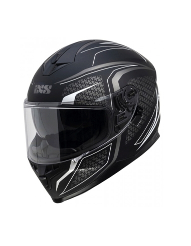 Casque de moto intégral sur route IXS 1100 2.4 noir mat gris