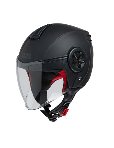 Capacete de moto de rosto aberto preto mate IXS 851 1.0