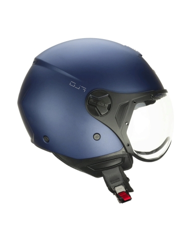 CGM 167A Visor em formato MONO Street Wear capacete de jato de rosto aberto azul cetim Ece 22.06