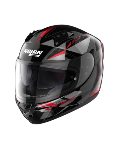 Nolan N60-6 Classic 074 capacete integral para motociclismo preto vermelho