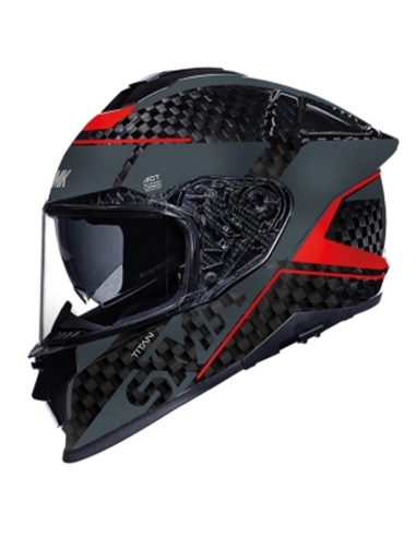 Casque intégral de tourisme sportif SMK Titan Carbon