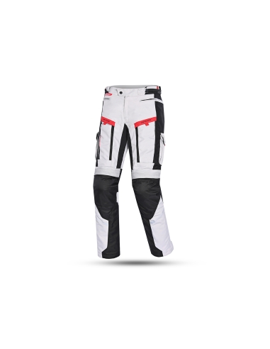 Bela Transformer Pantalon Moto Textile Gris/Noir/Rouge