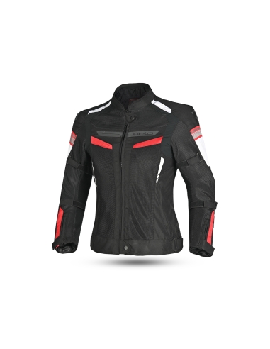 Bela Sprinter Lady Jaqueta Motocicleta Feminina Preto/Vermelho