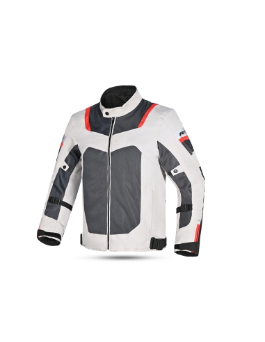 R-TECH - Chaqueta Textil Spiral Mesh Negro/Blanco/Gris/Rojo