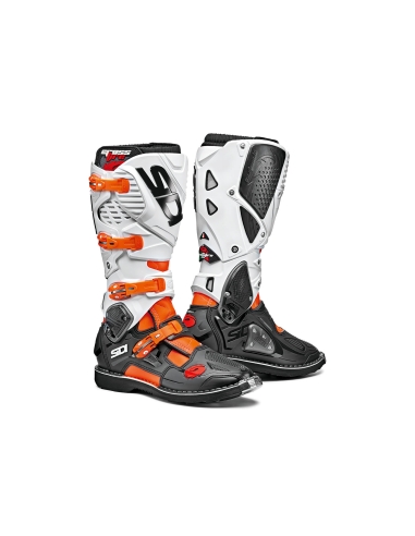 SIDI Crossfire 3 SRS Off Road Motorcycle Motorbike Boots Orange Black White