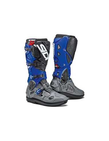 SIDI Crossfire 3 SRS adventure motorcycle boots Blue Black Gray