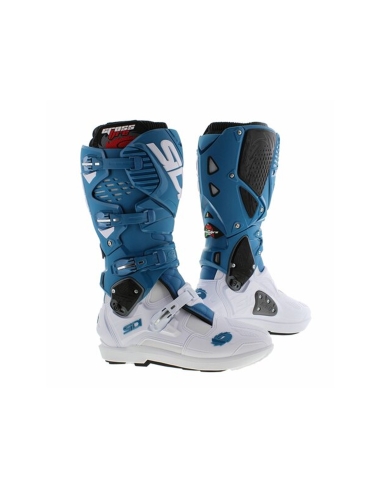 Botas Moto Sidi Crossfire 3 SRS Blanco Gasolina Dual Sports