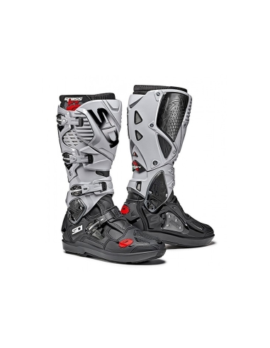 Sidi Crossfire 3 SRS Negro Gris Ajustable Botas Motocross Off Road