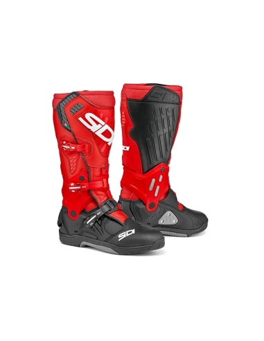 Botas de equitação Sidi Crossair Adventure off road Motocross Enduro preto vermelho