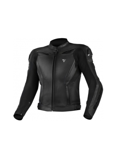 Shima Chase Urban Sports Motorrad-Rindslederjacke Schwarz