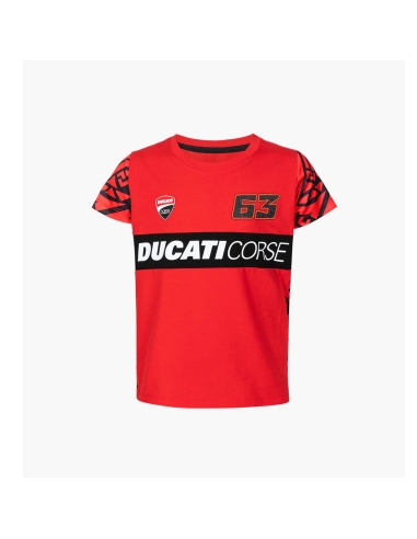 DUCATI - T-SHIRT PECCO BAGNAIA LADY 63 ROJO