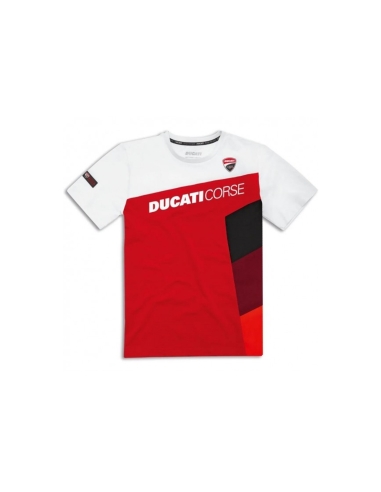 DUCATI CORSE MAN T-SHIRT ROJO/NEGRO/BLANCO