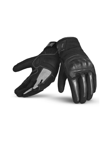 Bela Drift Man Motorcycle Textile Gloves Black/Grey