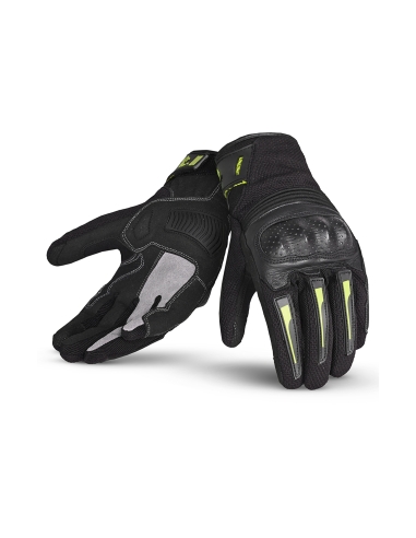 Bela Drift Man Motorcycle Textile Gloves Black/Yellow