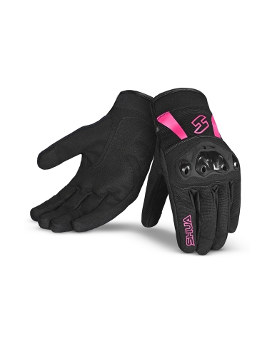 Shua Shot Motorcycle Gloves for Ladies Black / Pink