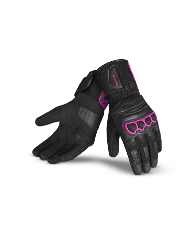 BELA - Guante Textil Twix Lady Negro/Rosa