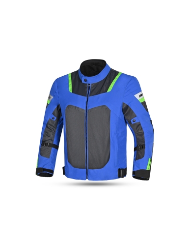 R-TECH - Chaqueta Textil Spiral Mesh Azul Gris Verde