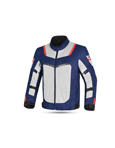 R-TECH - Chaqueta Textil Spiral Mesh Azul/Hielo/Rojo