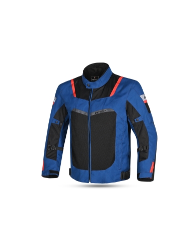 Chaqueta Textil Spiral Mesh Azul/Negro/Rojo