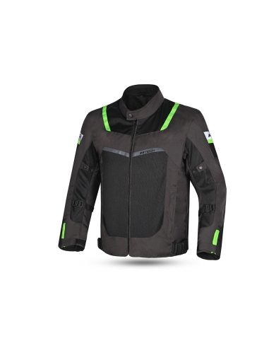 R-TECH - Chaqueta Textil Spiral Mesh Mud/Negro/Verde