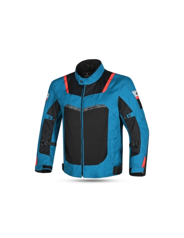 Chaqueta Textil Spiral Mesh Azul claro  Negro Rojo