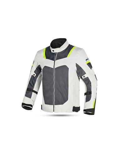 Chaqueta Textil Spiral Mesh Hielo/Gris/Amari Fluo