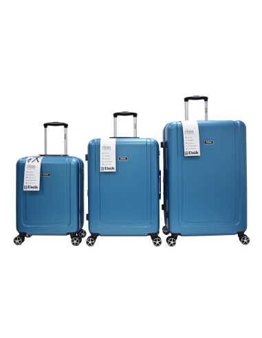 Unik Kappa Aqua Blue Traveling Storage Suitcase Bags 3 Piece Set