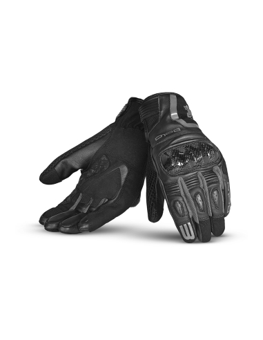 BELA Air Flow Leather Summer Gloves - Black / Grey