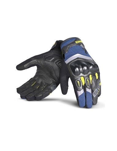 BELA - Guantes Textil Daring Man Azul/Amarillo/Negro