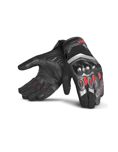 BELA - Guantes Textil Daring Man Rojo/Negro