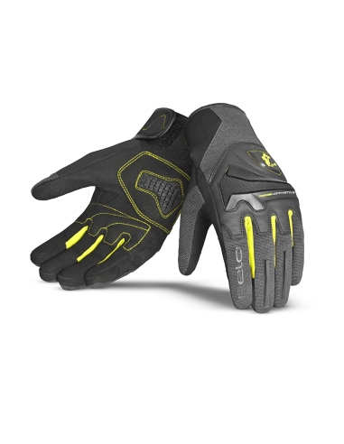 BELA -Textil Star GLOVES Gray / Black / yellow