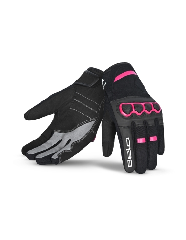 Bela Tracker Lady Motorradhandschuhe Schwarz/Rosa