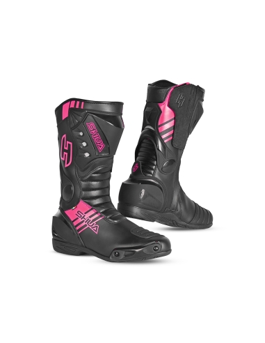 SHUA -Super Tech Racing Lady  Boots Black/Pink