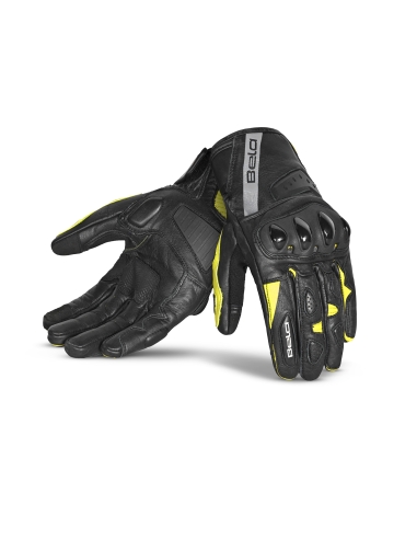 Bela Blast Man Guanti Moto Estivi - Nero / Giallo Fluorescente