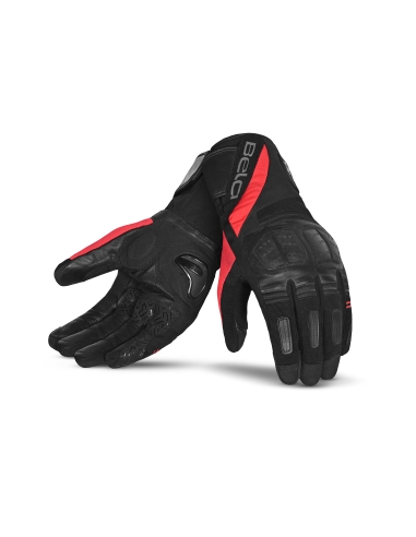 Bela Highway WP Men Gants Moto Noir/Rouge