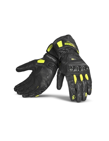 BELA Venom RS Guanti da corsa da uomo - Neri / Giallo Fluorescente