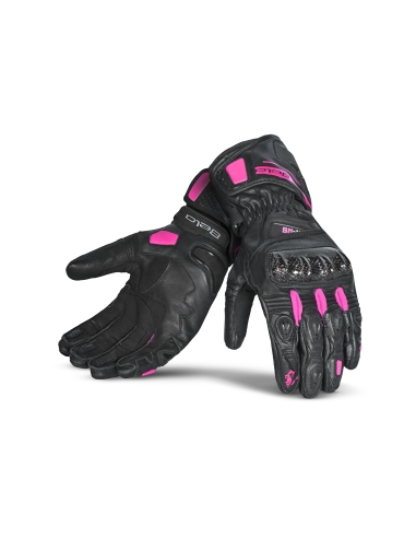 BELA - Guante Piel Venom RS Racing Lady Negro/Rosa