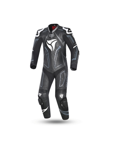 R-Tech Rising Star Motorcycle Leather Racing Suit Black/White