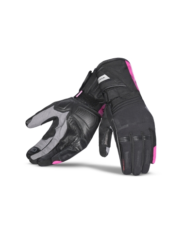 Bela Iglo Lady Gant Cuir Moto Noir/Rose