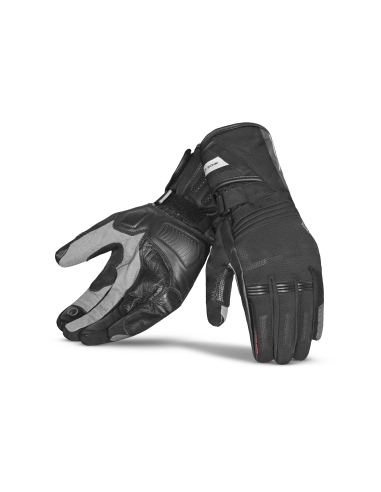 Bela Iglo Men Gant Cuir Moto Noir/Gris