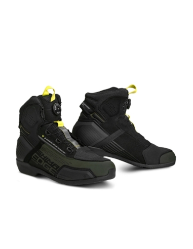 SHIMA EDGE VENTED HOMEM ESPORTIVO BOTAS DE MOTOCICLETA PRETA CAQUI